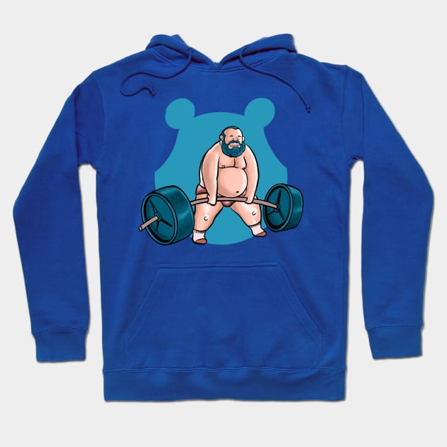 Deadlift Bear Hoodie by MagentaBear